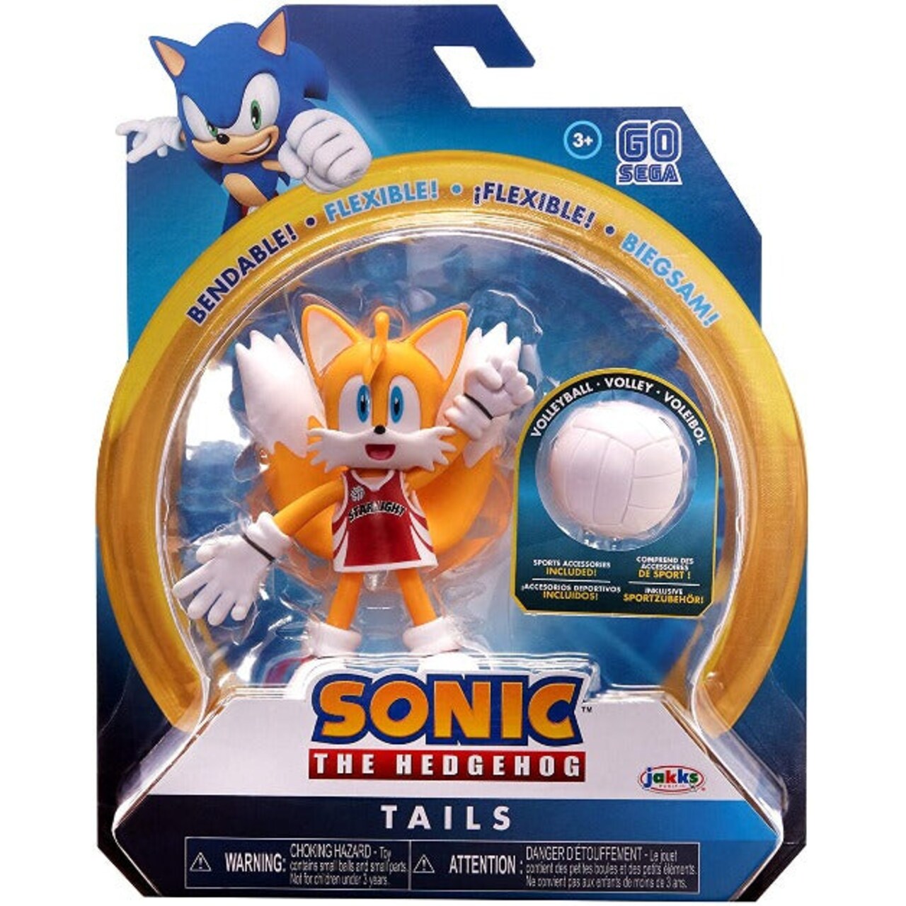 Sonic The Hedgehog Tails Action Figure 4 Inch Wave 1 Collectible Toy Ages 3+